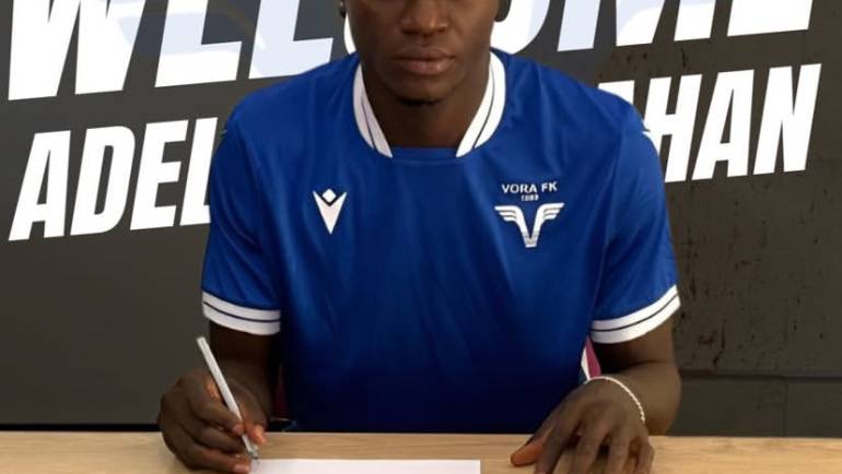 STARS BUIlDERS PROSPECT AYODELE ADELOYE SIGNS WITH FK VORA ALBANIA